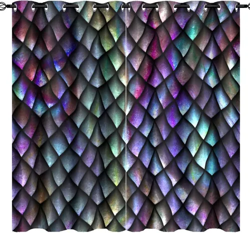 Miniatura 12 de Cortinas de Constelación, Arte Moderno Abstracto Patrón de Símbolos de Constelación Galaxia Negra Blanca, Tratamientos para Ventanas con Aislamiento