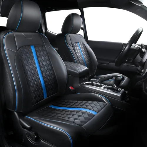 Miniatura 10 de Carlimeki Fundas de asiento personalizadas para Tacoma 2005 2006 2007 2008 2009 2010 2011 2012 2013 2014 2015 Crew Cab 2ª Gen Tacoma Base