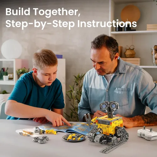 Miniatura 7 de Sillbird Kit de construcción de robot con control remoto, regalos para niños de 8 a 13 años, codificación STEM robótico Racer juguetes