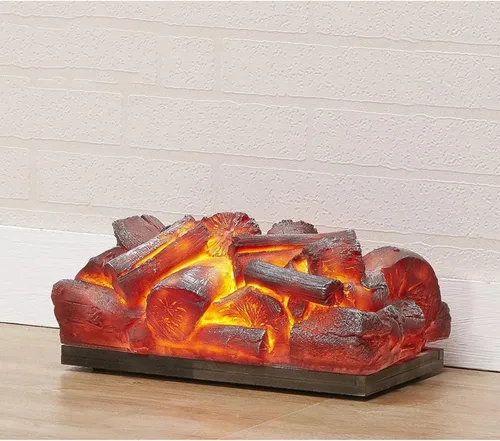 Miniatura 4 de ENGENDER Chimenea de vapor de agua 3D Simulación Llama de 13.8 pulgadas Chimenea Eléctrica Registros Mini Chimenea Inserto Calentador de registro 8W