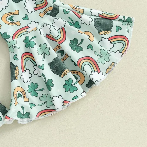 Miniatura 16 de Traje de Halloween para bebé niña, manga larga, cuello redondo, letras de fantasma, parte superior con estampado de fantasma, parte inferior