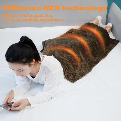 Miniatura 3 de cozzyhug™ Pro Extreme - Almohadilla térmica de peso XXXL más grande con tecnología FIRfusion NEO, iones negativos emitidos, infrarrojos lejanos