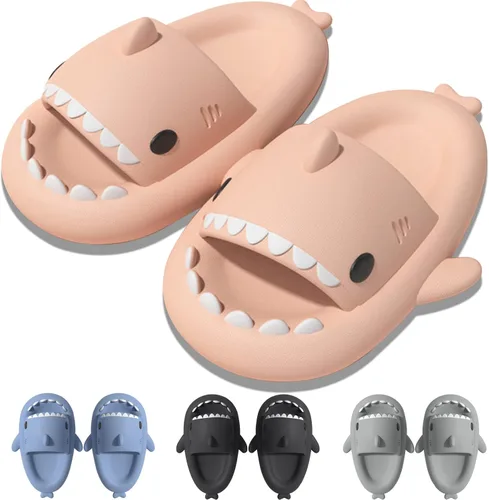 EECH Sandalias Cloud Shark para niños y niñas, 2023, pantuflas de tiburón para niños grandes, sandalias de tiburón de suela gruesa mejoradas,