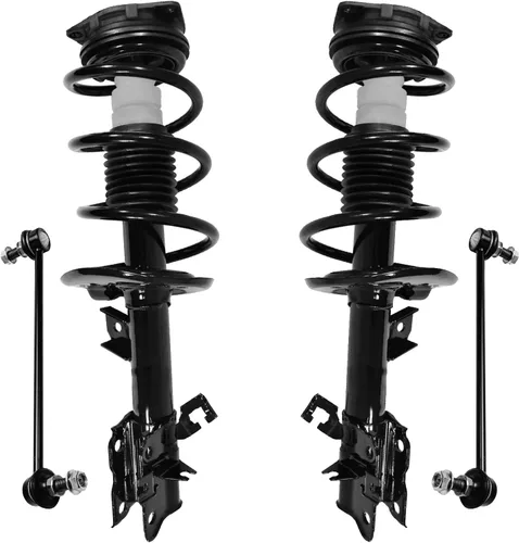 Miniatura 97 de Detroit Axle - Kit de 4 piezas RWD Puntales Delanteros Barras Estabilizadoras para Ford F-150 2021 2022 2023 2024, 2 Puntales con Resorte Helicoidal