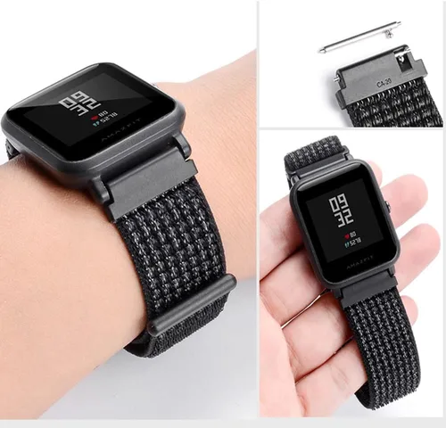 Miniatura 2 de Correa de nailon de 0.787 in para Samsung Galaxy Watch 6 5 4 7 FE 1.575 in 1.732 in/Classic 1.850 in 1.693 in 1.811 in 1.654 in/3 1.614 in/Active 2