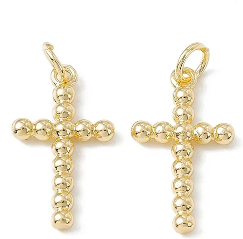 Miniatura 21 de Stiesy Dijes de latón dorado para hacer joyas, colgantes a granel para collares, pulseras, aretes, manualidades, Vidrio, Sin piedra preciosa