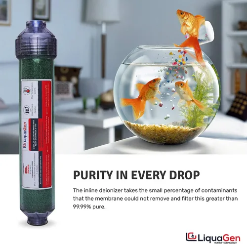 Miniatura 3 de LiquaGen - Kit completo de filtro de agua de repuesto para desionización por ósmosis inversa (RODI) de 5 etapas (75 GPD) Para agua 0 TDS
