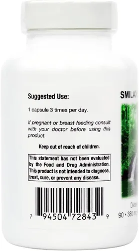 Miniatura 3 de Supreme Nutrition Smilax Supreme, 90 cápsulas vegetarianas puras de zarzaparrilla