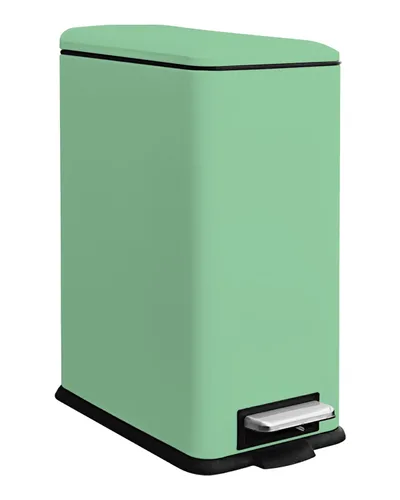 Miniatura 14 de Cubo de basura pequeño para baño con tapa, cubo de basura de 1.3 galones con cubo interior extraíble, cubo de basura delgado con tapa de cierre