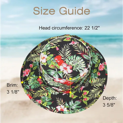 Miniatura 5 de Sombrero de pescador de ala ancha con protección UV, sombrero Boonie, sombreros de pesca, senderismo, safari, sombreros al aire libre para hombres