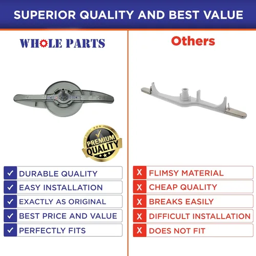 Miniatura 6 de Conjunto de brazo rociador inferior para lavavajillas Whole Parts mejorado, color gris, pieza # WD22X10047 - Reemplazo y compatible con algunos