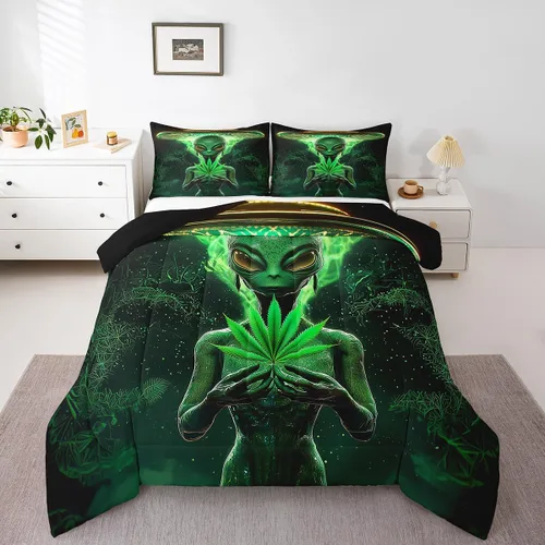 Miniatura 6 de Erosebridal Phoenix - Juego de edredón tamaño individual, juego de ropa de cama con estampado de pájaro mágico, estampado de pájaros mágicos, Multi