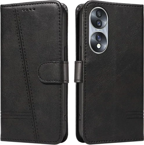 Miniatura 135 de Funda con tapa para Huawei Nova Lite 3, protección de 360 grados, a prueba de golpes, de piel sintética, con función atril y 3 ranuras
