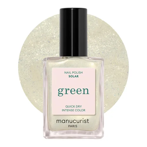 Miniatura 10 de Manucurist Esmalte de uñas verde de secado rápido, cuarzo (marrón brillante), sin 9 unidades, a base de plantas y vegano, no tóxico, clásico
