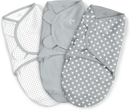 Miniatura 5 de SwaddleMe Ingenuity - Manta original para envolver de 3 a 6 meses, paquete de 3 unidades (Mountaineer) y por Ingenuity Original Swaddle - Talla S/M