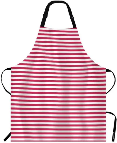 Miniatura 11 de Delantal de cocina con cabeza de gato negro Babero Delantal para Chef Restaurante Limpieza del hogar Servicio, Multi-001