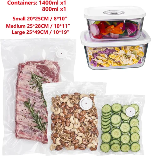 Miniatura 3 de Sellador al vacío de mano para alimentos, potente máquina selladora al vacío, sellador de comidas, sellador de alimentos portátil