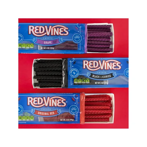 Miniatura 6 de Red Vines Giros de regaliz de uva, paquete de bolsas de 3 a 5 onzas, amor por la paz y vides, amados por generaciones, ideal para compartir