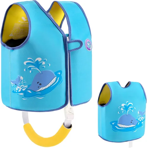 Miniatura 17 de Pottwal Chaleco de natación para niños - Chaqueta de natación - Hecho de neopreno y EPE - con correa ajustable en la entrepierna Verde