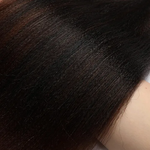 Miniatura 7 de Extensiones de cabello trenzado preestirado, color negro natural a marrón, cabello trenzado profesional de 26 pulgadas, 8 paquetes de ajuste de agua