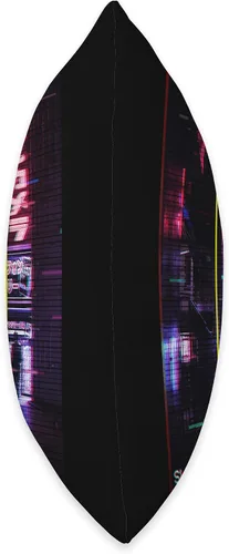 Miniatura 2 de Japanese Vaporwave 80's 90's Aesthetic Clothes Disconnected Night Tokyo Japan in Vaporwave Cyberpunk Glitch - Almohada de 16 x 16 pulgadas