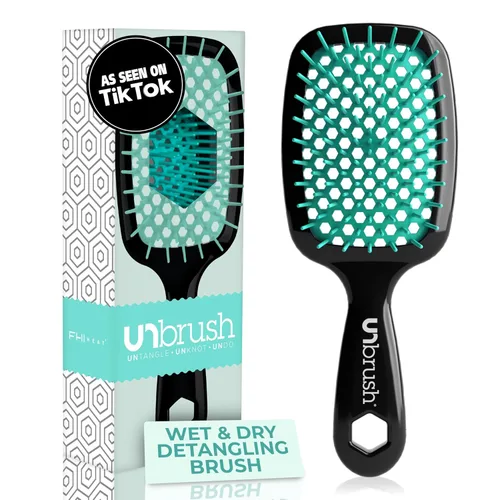 Miniatura 27 de FHI Heat UNbrush - Cepillo desenredante para cepillar sin dolor en cabello húmedo o seco — Cerdas antiestáticas DuoFlex duraderas, mango ligero