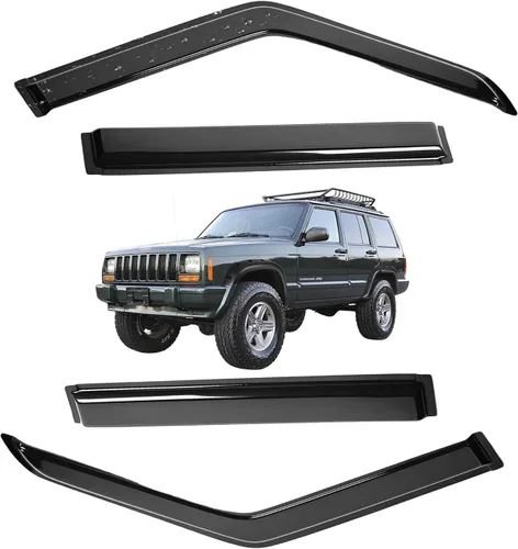 Miniatura 132 de Viseras para ventanas para Mazda 3 Sedán 4 puertas 2004 2005 2006 2007 2008 2009 estilo JDM Mugen, deflector de viento, protector solar y de lluvia