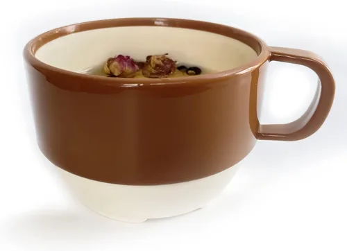 Miniatura 7 de Sicaluya Tazas de café de plástico apilables de 11 onzas con asa (paquete de 6), taza de fiesta ligera para niños y adultos y ancianos, aptas