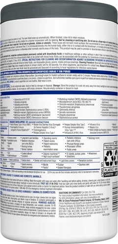 Miniatura 10 de CLOROX Healthcare VersaSure - Toallitas desinfectantes limpiadoras, 6.75 x 8 pulgadas, recipiente de 85 unidades, paquete de 6