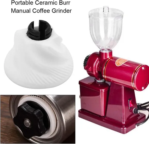 Miniatura 3 de Núcleo de molinillo de café, núcleo de molinillo de café manual de rebabas de cerámica, piezas de repuesto de molienda giratoria de manivela portátil