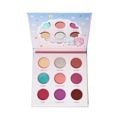 Miniatura 2 de The Crème Shop x Sanrio Little Twin Stars Dream Cloud Paleta de sombras de ojos: 9 pigmentos versátiles mate etéreos a brillos, pigmentación ultra