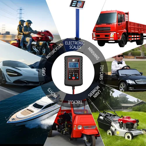 Miniatura 6 de zipelo Cargador de batería de automóvil, cargador de batería inteligente automático de 6 V 12 V, cargador de reparación de pulso inteligente