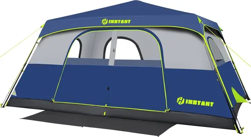 Miniatura 15 de 4/6/8/10 Person Instant Tent, Waterproof Pop Up Tents for Camping with Rainfly, 60 Seconds Easy Setup, Automatic Cabin Tent for Family Camping with