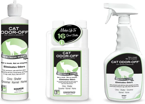 Miniatura 8 de THORNELL Cat Odor-Off Concentrado Eliminador de Olor de Mascotas – Concentrado Eliminador de Olor de Gato para Olor de Orina de Mascotas, Spray