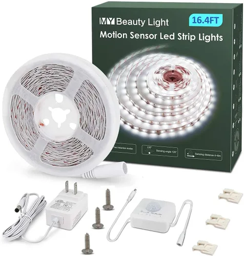Miniatura 7 de MY BEAUTY LIGHT - Tira de luces LED activadas por movimiento, tira de luz LED de 65.6 pies con 2 modos de iluminación diurna o nocturna, 3 modos