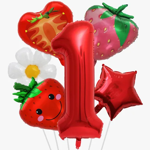 Miniatura 20 de Globos de béisbol de papel de aluminio para decoración de cumpleaños, globos con el número 7, globos de confeti de estrella roja y azul para Béisbol