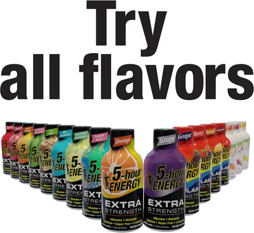 Miniatura 7 de 5 Hour Energy Shot Extra Strength Grape- Paquete de 96 botellas de 2 onzas