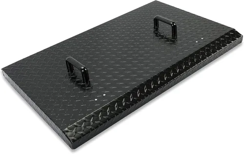 Miniatura 11 de ECOTRIC Tapa de parrilla de 36 pulgadas, con recubrimiento en polvo, aluminio negro, compatible con plancha Blackstone de 36 pulgadas, piedra negra