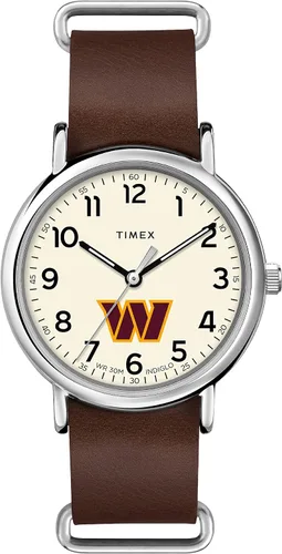Miniatura 25 de Correa de cuero de cuarzo NFL Weekender de 1.575 in para hombre