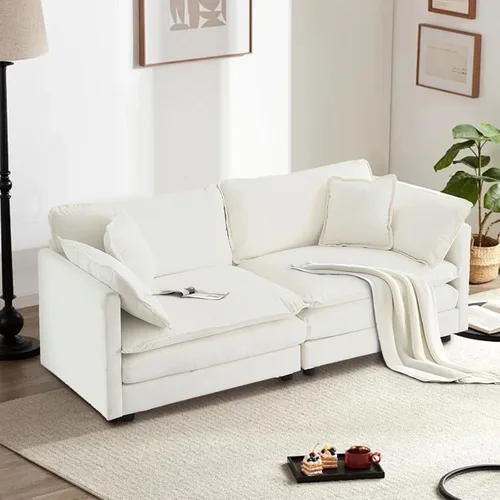 Miniatura 66 de SoarFlash Sofá modula, de felpilla, posición de en medio, beige