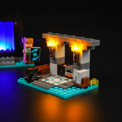 Miniatura 3 de Kit de luz LED mejorado para Lego Minecraft The Armory, compatible con Lego 21252, el mejor regalo para adultos (modelo no incluido)