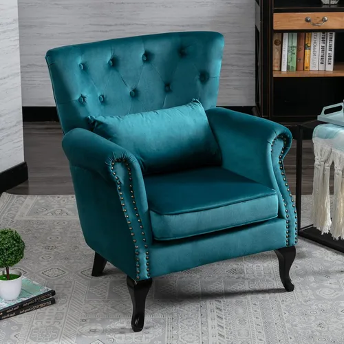 Miniatura 30 de LZAREAL Juego de 2 Sillones de Lectura Accent con Brazos para Sala de Estar, Dormitorio, Sillón de Esquina Cómodo Moderno de Mediados de Siglo, rosa