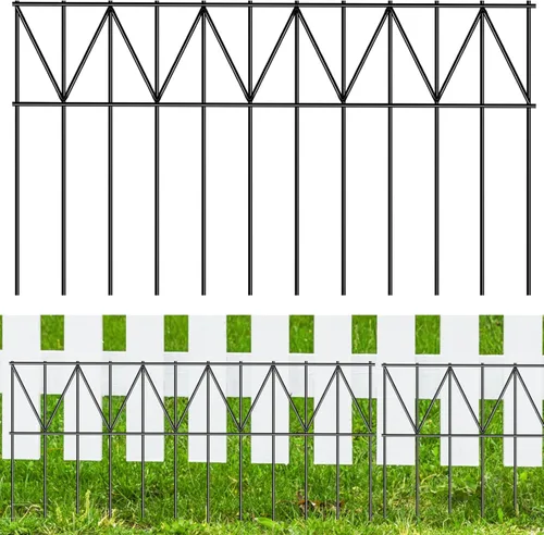 Miniatura 11 de Paquete de 5 vallas de barrera para animales de 24 pulgadas de largo x 15 pulgadas de alto, producto patentado para valla subterránea sin