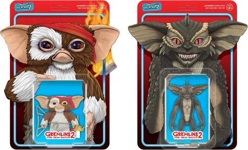 Miniatura 5 de Super7 Figuras de Reacción de Gremlins - Gizmo (Tarjeta de Personaje Listo para la Batalla) Figura de Acción