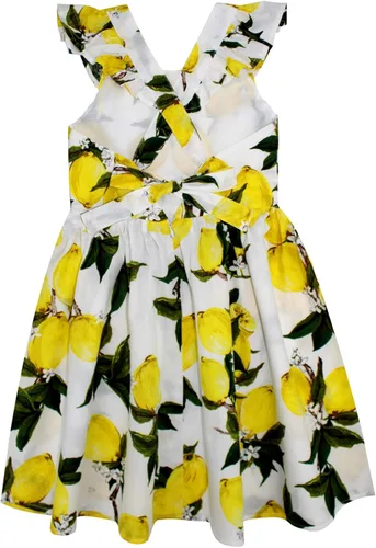 Miniatura 296 de Vestido de verano para niña, de algodón, con diseño floral