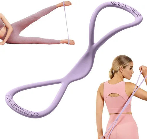 Miniatura 14 de Bandas de Resistencia, 2025 Nuevas Bandas de Figura 8 con Mangos para Hombres y Mujeres, Bandas de Ejercicio para Entrenamiento, Bandas Elásticas