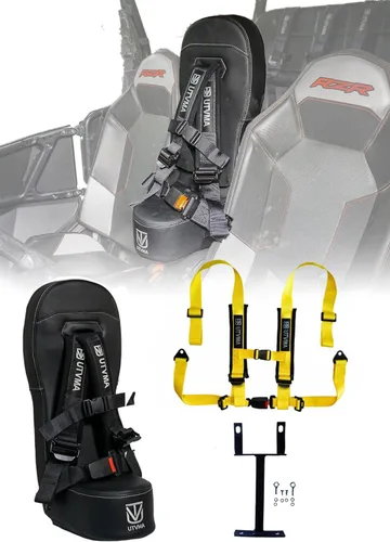 Miniatura 19 de UTVMA RZR 1000 y 900 (2014-2023) Asiento de seguridad con arnés de 4 puntos Asiento para niños Asiento de salto Todos los modelos