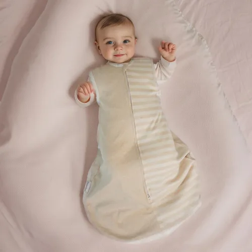 Miniatura 2 de Saco de dormir para bebé de algodón natural para niños de 9 a 18 meses, sin mangas, 4 estaciones, ligero, unisex, 18-24 meses, Tog 1.0, transición