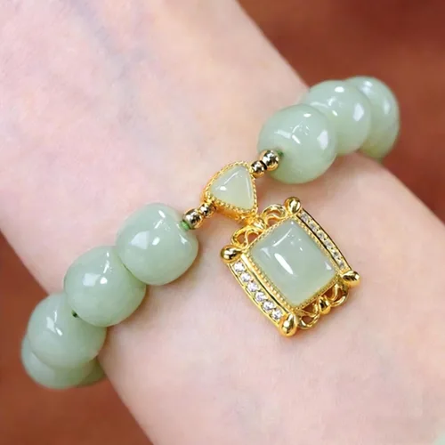 Miniatura 6 de Pulsera de la suerte para mujeres y hombres, juego de pulseras coloridas de cuentas de ágata retro, energía positiva, protección y buena fortuna