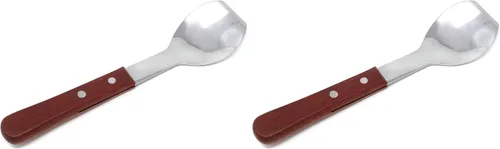 Miniatura 8 de Honbay Cuchara de helado de acero inoxidable con mango de madera para cocina